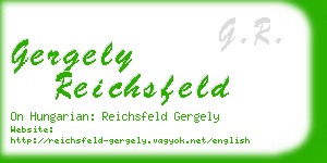 gergely reichsfeld business card